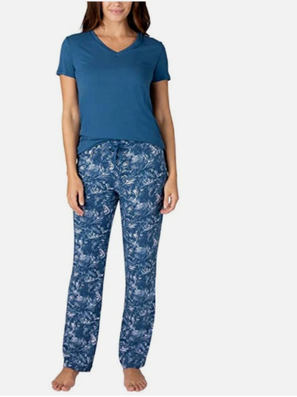 Eddie Bauer Women's Ladies' 1 Piece Pajama Top, BLUE, XL